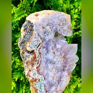 Gorgeous Pink Amethyst on stand from Brazil